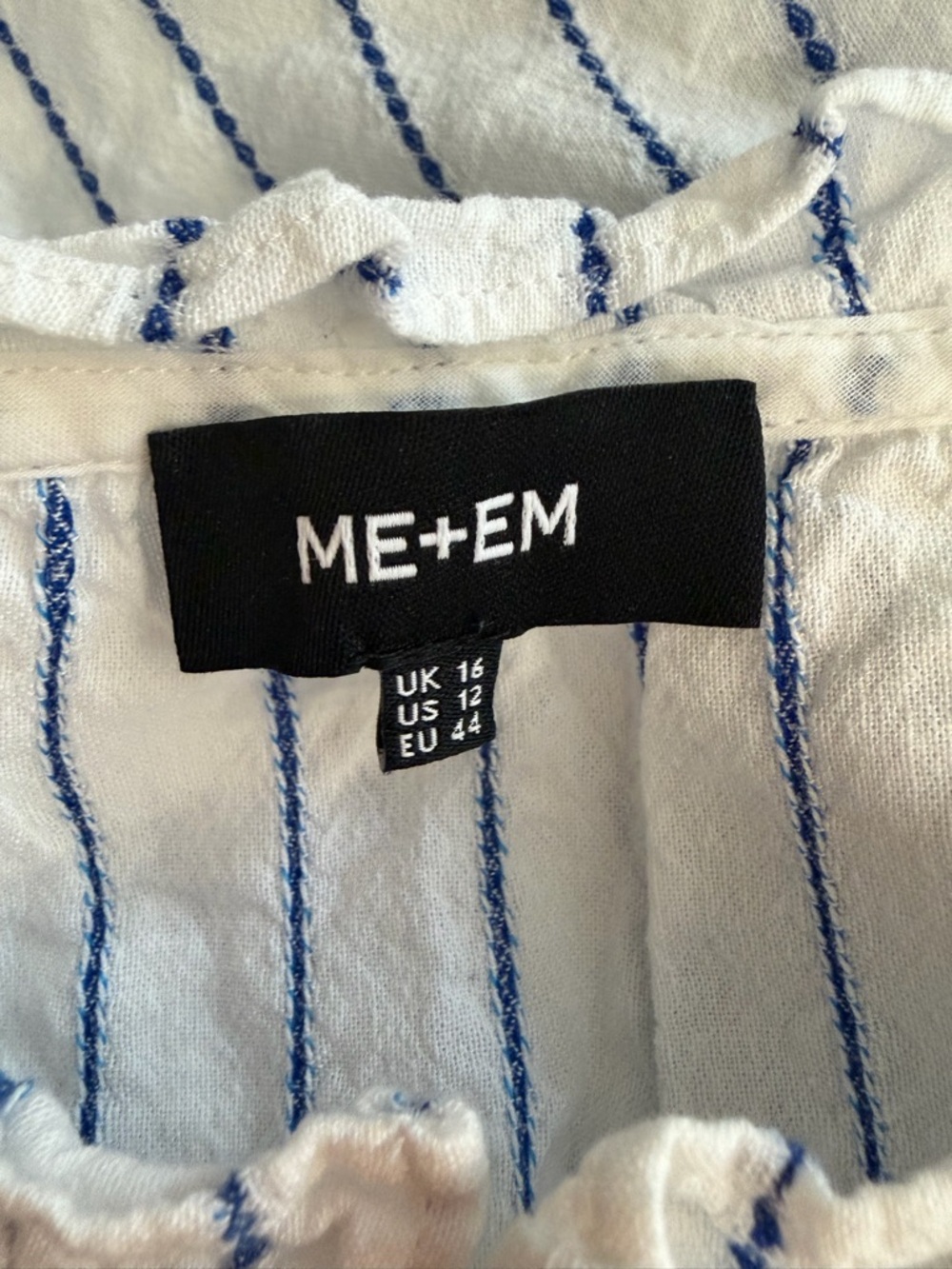 ME+EM Women's Striped Swing Tiered Mini Dress Size 12 - 36591 - Picture 11 of 14